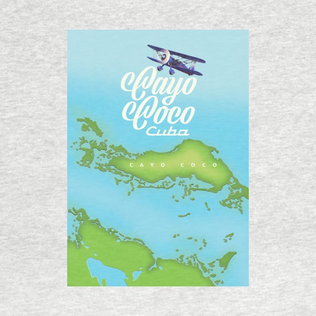 Cayo Coco Cuba map by nickemporium1